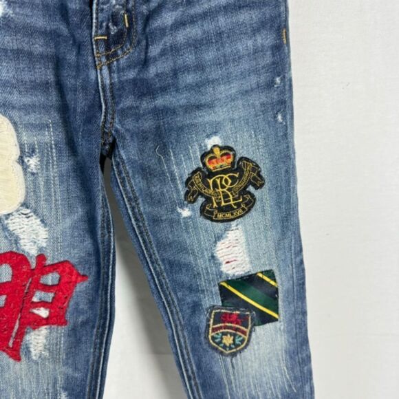 Polo Ralph Lauren Vintage Boyfriend Skinny Jeans Girls Sz 5 - Picture 6 of 15